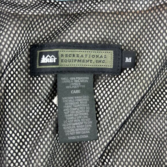 REI Elements E1 Full Zip Hooded Elements Water Windbreaker Jacket Men's M EUC - Picture 12 of 16